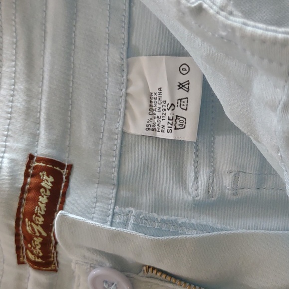 Action Garment USA light blue pants girls size small jeans drawstring waist NEW! - Picture 9 of 10